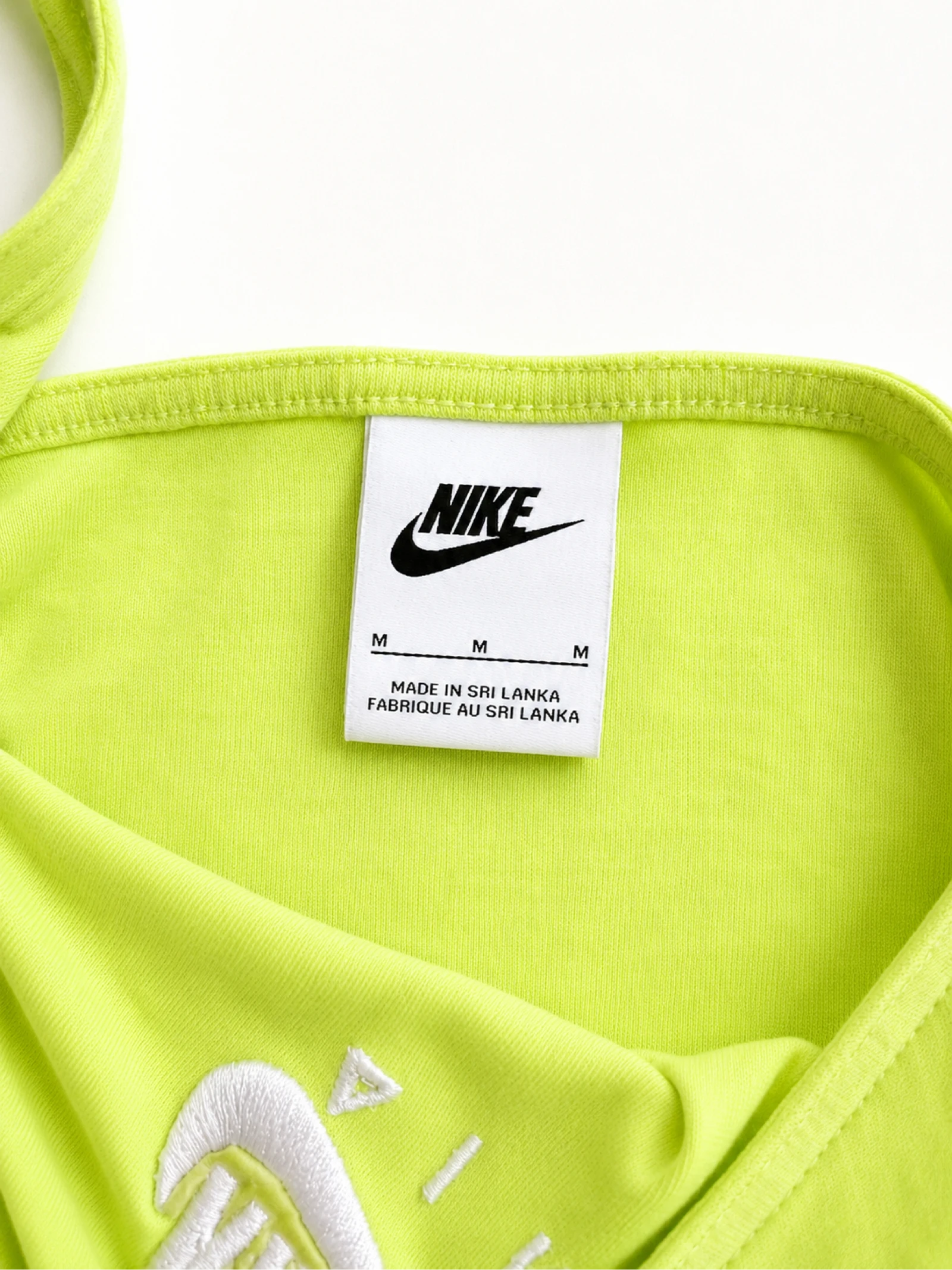 Nike Air Crop Top Assimétrico Verde Flúor Y2K | Tamanho M – photo 3